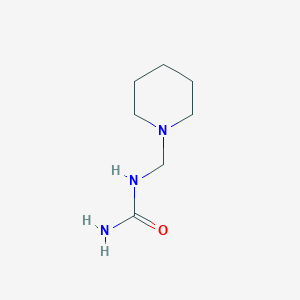 molecular formula C7H15N3O B15486460 Piperidinylmethylureido CAS No. 5657-34-1