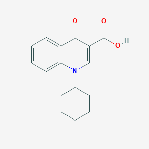 molecular formula C16H17NO3 B154865 1-Cyclohexyl-4-oxo-1,4-dihydroquinoline-3-carboxylic acid CAS No. 135906-00-2