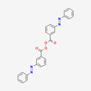 molecular formula C26H18N4O4 B15486557 Di-(3-benzolazobenzoyl-)peroxid CAS No. 6606-29-7