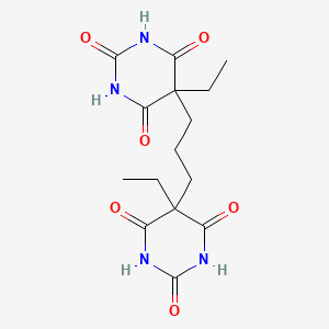 molecular formula C15H20N4O6 B15486646 5,5'-Propane-1,3-diylbis(5-ethylpyrimidine-2,4,6(1h,3h,5h)-trione) CAS No. 5429-44-7