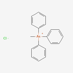 molecular formula C19H18AsCl B15486666 Methyl(triphenyl)arsanium chloride CAS No. 6596-93-6