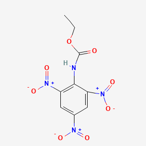 molecular formula C9H8N4O8 B15486758 ethyl N-(2,4,6-trinitrophenyl)carbamate CAS No. 6268-35-5