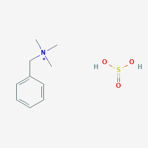 molecular formula C10H18NO3S+ B15486766 Benzyl-trimethyl-azanium; sulfurous acid CAS No. 6631-72-7