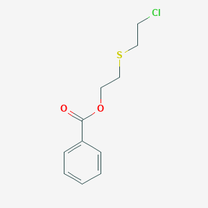 molecular formula C11H13ClO2S B15486772 2-(2-Chloroethylsulfanyl)ethyl benzoate CAS No. 6278-53-1