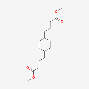molecular formula C16H28O4 B15486777 Dimethyl 4,4'-cyclohexane-1,4-diyldibutanoate CAS No. 6337-63-9