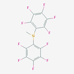 molecular formula C13H3F10Si B15486778 Methylbis(pentafluorophenyl)silane 
