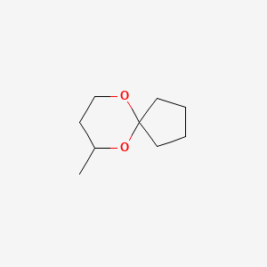 molecular formula C9H16O2 B15486864 7-Methyl-6,10-dioxaspiro[4.5]decane CAS No. 5413-44-5