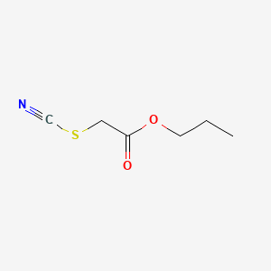 molecular formula C6H9NO2S B15486884 Thiocyanatoacetic acid propyl ester CAS No. 5349-21-3