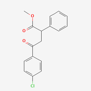 molecular formula C17H15ClO3 B15486890 Methyl 4-(4-chlorophenyl)-4-oxo-2-phenylbutanoate CAS No. 6273-34-3
