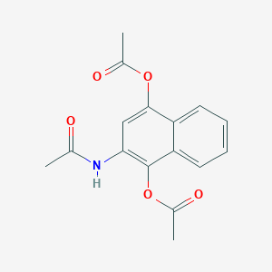 molecular formula C16H15NO5 B15486898 2-(Acetylamino)naphthalene-1,4-diyl diacetate CAS No. 6300-60-3