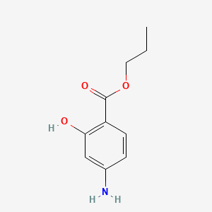 molecular formula C10H13NO3 B15486948 Propyl 4-amino-2-hydroxybenzoate CAS No. 6018-20-8