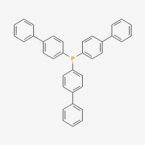 molecular formula C36H27P B15486968 Phosphine, tris([1,1'-biphenyl]-4-yl)- CAS No. 13885-05-7