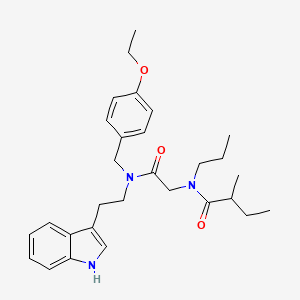 molecular formula C29H39N3O3 B15486996 N-(2-{[(4-Ethoxyphenyl)methyl][2-(1H-indol-3-yl)ethyl]amino}-2-oxoethyl)-2-methyl-N-propylbutanamide CAS No. 5920-48-9