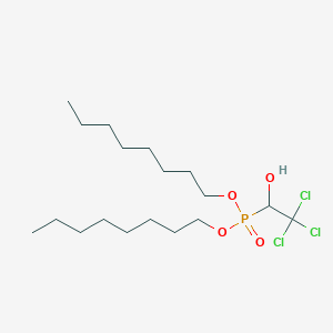 molecular formula C18H36Cl3O4P B15487017 Dioctyl(2,2,2-trichloro-1-hydroxyethyl)phosphonate CAS No. 6329-55-1