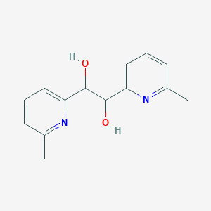 molecular formula C14H16N2O2 B15487061 1,2-Ethanediol, 1,2-bis(6-methylpyridyl)- CAS No. 6630-20-2