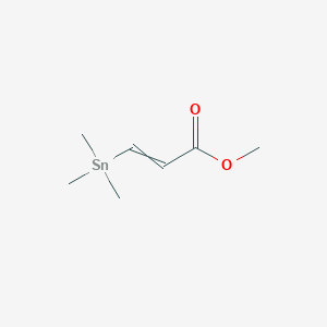 molecular formula C7H14O2Sn B15487093 Methyl 3-(trimethylstannyl)prop-2-enoate CAS No. 6150-34-1