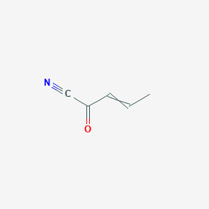 molecular formula C5H5NO B15487166 But-2-enoyl cyanide CAS No. 6047-88-7