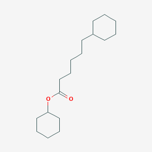 molecular formula C18H32O2 B15487188 Cyclohexyl 6-cyclohexylhexanoate CAS No. 6282-66-2