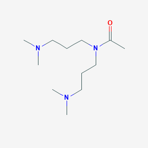 molecular formula C12H27N3O B15487192 N,N-Bis[3-(dimethylamino)propyl]acetamide CAS No. 7121-26-8