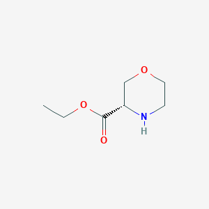 molecular formula C7H13NO3 B154873 ethyl (3S)-morpholine-3-carboxylate CAS No. 132946-21-5