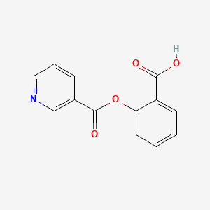 molecular formula C13H9NO4 B15487307 Salicylic acid, nicotinate CAS No. 6629-79-4