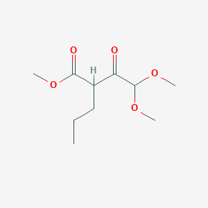 molecular formula C10H18O5 B15487308 Methyl 2-(2,2-dimethoxyacetyl)pentanoate CAS No. 6342-55-8