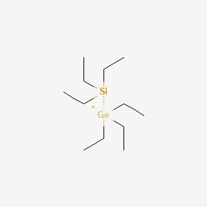 molecular formula C12H30GeSi B15487347 Germane, triethyl(triethylsilyl)- CAS No. 6288-38-6