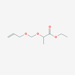 molecular formula C9H16O4 B15487417 Ethyl 2-[(prop-2-en-1-yloxy)methoxy]propanoate CAS No. 6286-31-3