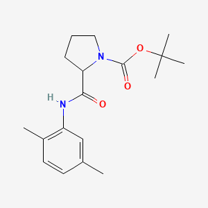 molecular formula C18H26N2O3 B15487447 Tert-butyl 2-[(2,5-dimethylphenyl)carbamoyl]pyrrolidine-1-carboxylate CAS No. 6410-64-6
