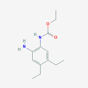 molecular formula C13H20N2O2 B15487480 ethyl N-(2-amino-4,5-diethylphenyl)carbamate CAS No. 7143-70-6