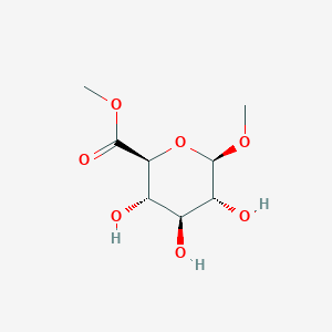 molecular formula C8H14O7 B154875 Methyl (2S,3S,4S,5R,6R)-3,4,5-trihydroxy-6-methoxyoxane-2-carboxylate CAS No. 18486-38-9