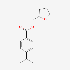 molecular formula C15H20O3 B15487506 Tetrahydrofuran-2-ylmethyl 4-(propan-2-yl)benzoate CAS No. 6937-54-8