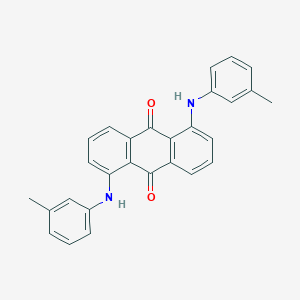 molecular formula C28H22N2O2 B154876 1,5-Bis((3-methylphenyl)amino)anthraquinone CAS No. 10114-49-5