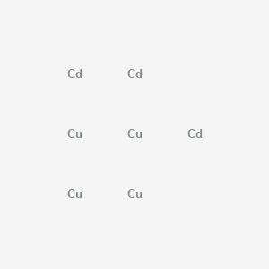 molecular formula Cd3Cu4 B15487604 Cadmium;copper CAS No. 12050-37-2