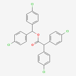 molecular formula C27H18Cl4O2 B15487643 Bis(4-chlorophenyl)methyl 2,2-bis(4-chlorophenyl)acetate CAS No. 13144-34-8