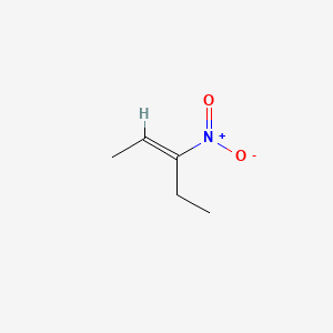 molecular formula C5H9NO2 B15487713 3-Nitro-2-pentene CAS No. 6065-18-5