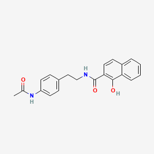 molecular formula C21H20N2O3 B15487760 N-[2-(4-acetamidophenyl)ethyl]-1-hydroxynaphthalene-2-carboxamide CAS No. 5668-46-2