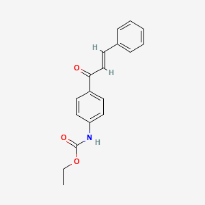 molecular formula C18H17NO3 B15487868 ethyl N-[4-[(E)-3-phenylprop-2-enoyl]phenyl]carbamate CAS No. 6324-80-7