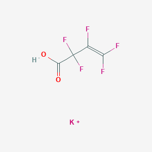 molecular formula C4HF5KO2+ B15487933 Potassium;2,2,3,4,4-pentafluorobut-3-enoic acid CAS No. 7096-52-8