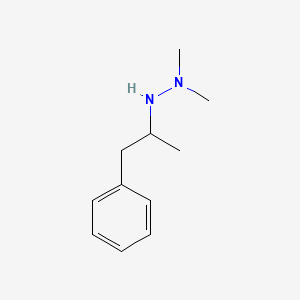 molecular formula C11H18N2 B15487936 1,1-Dimethyl-2-(alpha-methylphenethyl)hydrazine CAS No. 4836-62-8
