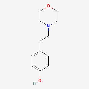 molecular formula C12H17NO2 B15487940 4-(2-Morpholin-4-ylethyl)phenol CAS No. 6631-80-7
