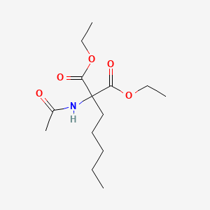 molecular formula C14H25NO5 B15487945 Diethyl(acetylamino)(pentyl)propanedioate CAS No. 5440-46-0