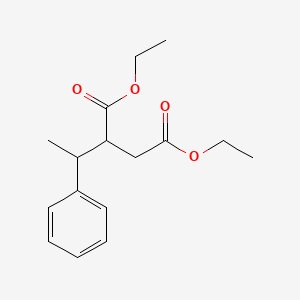 molecular formula C16H22O4 B15487948 Diethyl 2-(1-phenylethyl)butanedioate CAS No. 5415-32-7