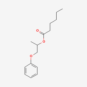 molecular formula C15H22O3 B15488023 1-Phenoxypropan-2-yl hexanoate CAS No. 5421-25-0