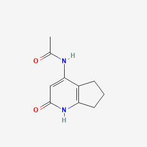 molecular formula C10H12N2O2 B15488042 N-(2-Hydroxy-6,7-dihydro-5H-cyclopenta(b)pyridin-4-yl)acetamide CAS No. 5453-91-8