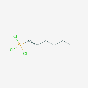molecular formula C6H11Cl3Si B15488058 Trichloro(hex-1-EN-1-YL)silane CAS No. 13095-00-6