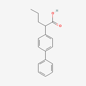 molecular formula C17H18O2 B15488231 2-(4-Phenylphenyl)pentanoic acid CAS No. 5449-41-2
