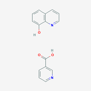 molecular formula C15H12N2O3 B15488307 Pyridine-3-carboxylic acid; quinolin-8-ol CAS No. 5331-96-4