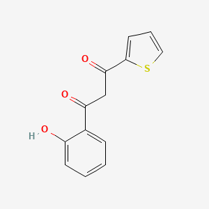 molecular formula C13H10O3S B15488360 1-(2-Hydroxyphenyl)-3-thiophen-2-ylpropane-1,3-dione CAS No. 6297-64-9