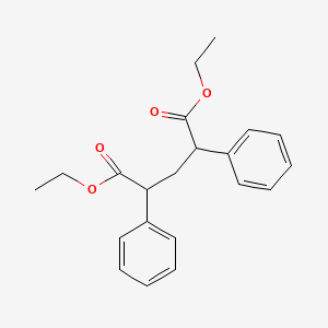 molecular formula C21H24O4 B15488423 Diethyl 2,4-diphenylpentanedioate CAS No. 7154-98-5